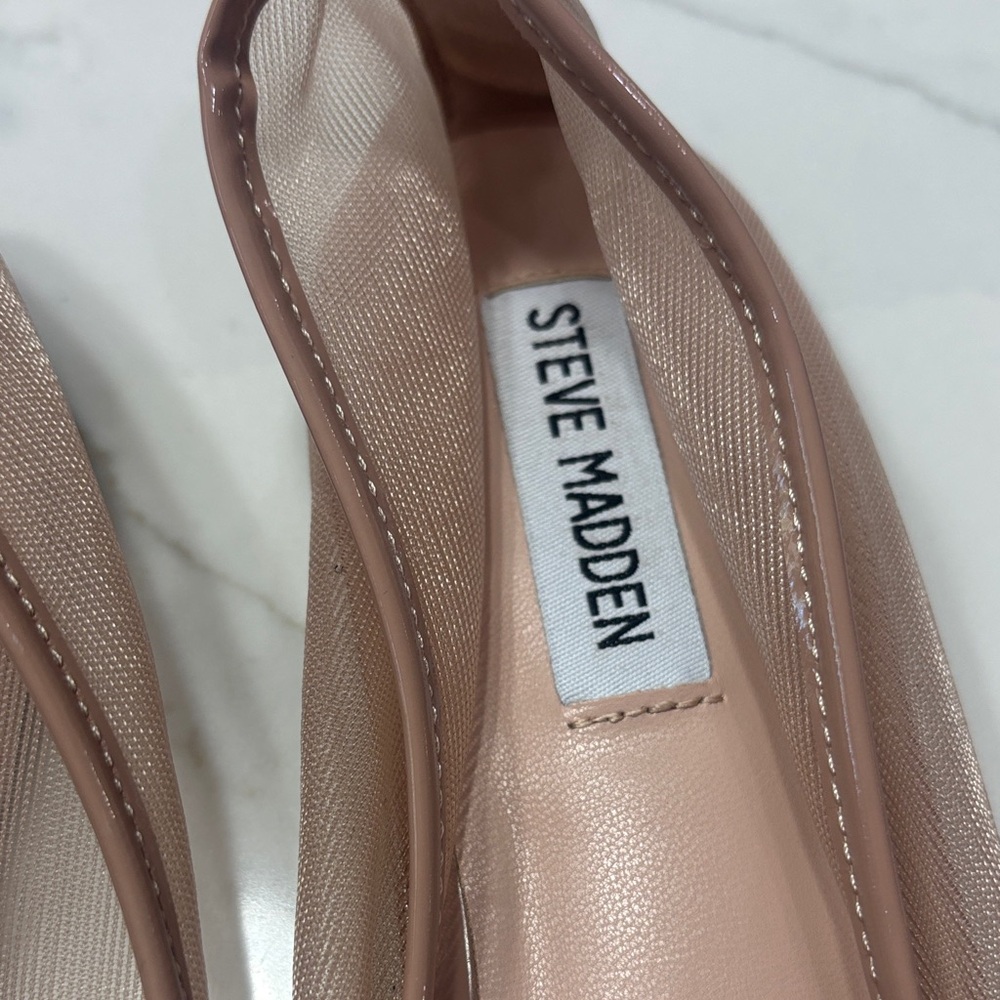 Steve Madden Nude Mesh Ballet Flats - Picture 5 of 8